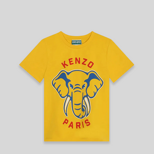 Kenzo Kids Elephant Logo Short Sleeve T-Shirt