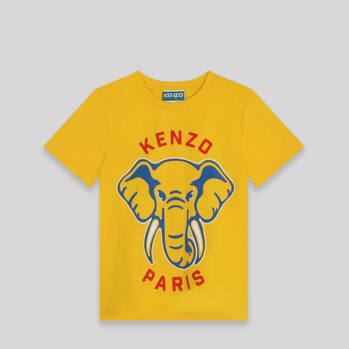 Kenzo Kids Elephant Logo Short Sleeve T-Shirt