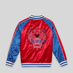 Kenzo Kids Embroidered Logo Satin Jacket