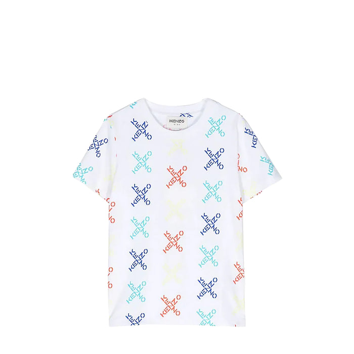 Kenzo Kids Cross Multi-Logo T-Shirt
