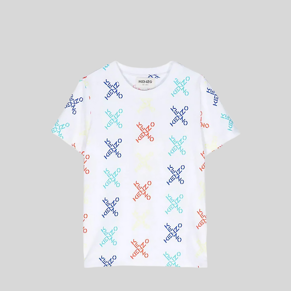 Kenzo Kids Cross Multi-Logo T-Shirt