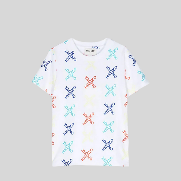 Kenzo Kids Cross Multi-Logo T-Shirt