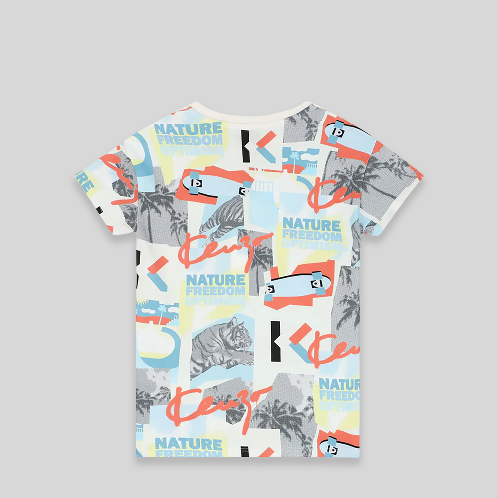 Kenzo Kids Graphic Print T-Shirt