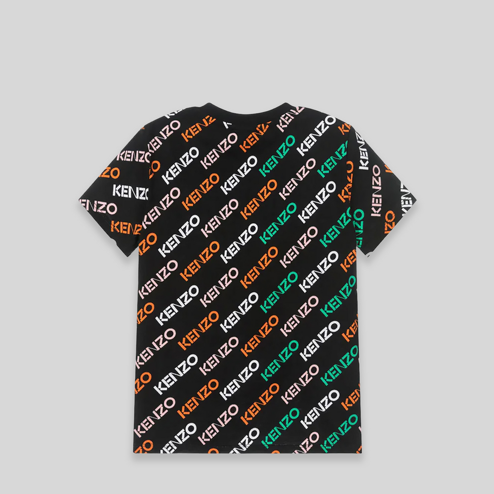 Kenzo Kids Multi-Logo Print T-Shirt
