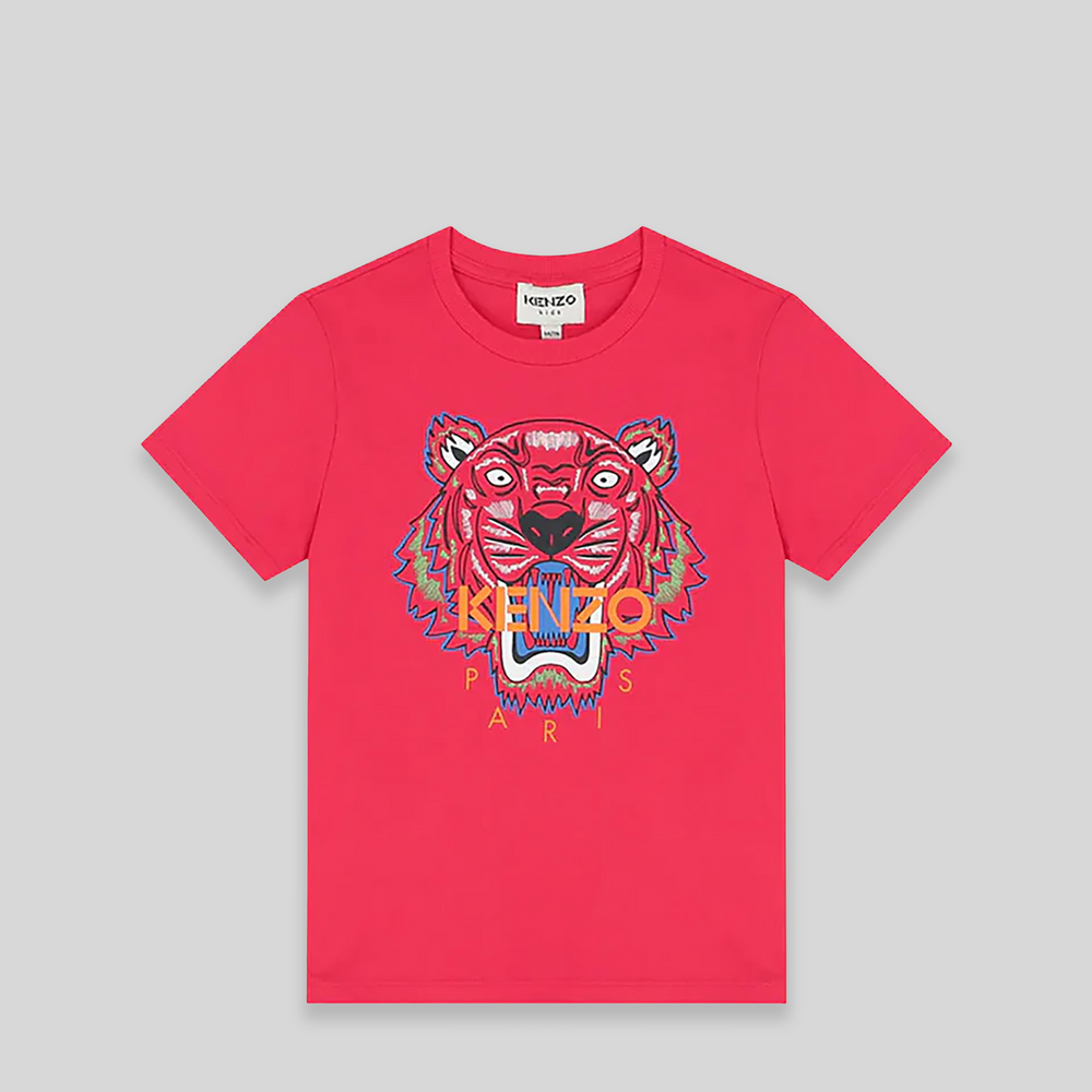 Kenzo Kids Color Tiger Logo T-Shirt