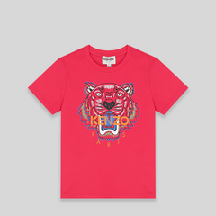 Kenzo Kids Color Tiger Logo T-Shirt