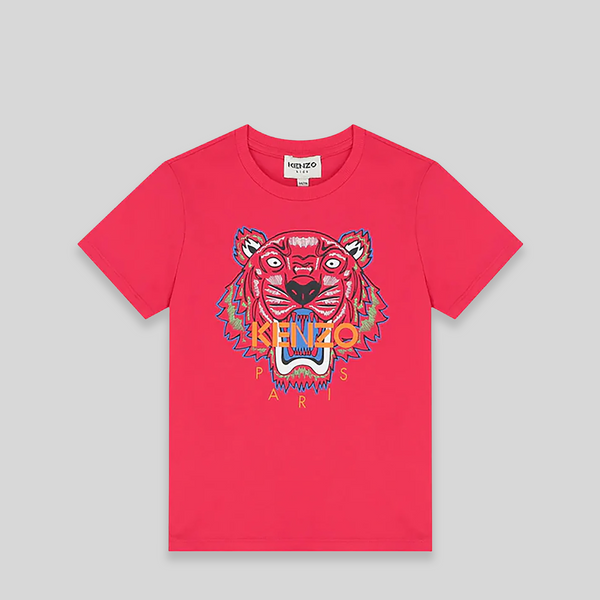 Kenzo Kids Color Tiger Logo T-Shirt
