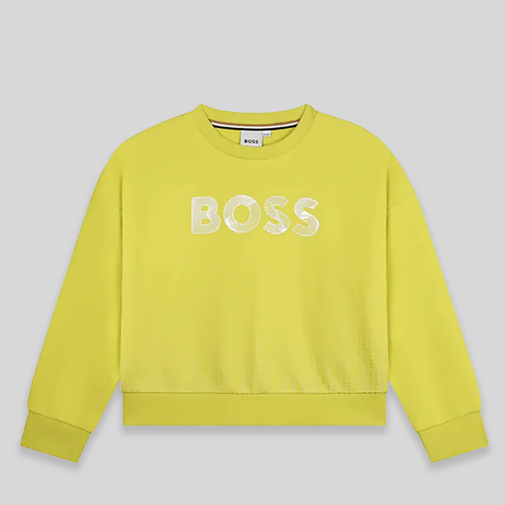 Hugo Boss Kids Girl's Lustrous Logo Sweatshirt