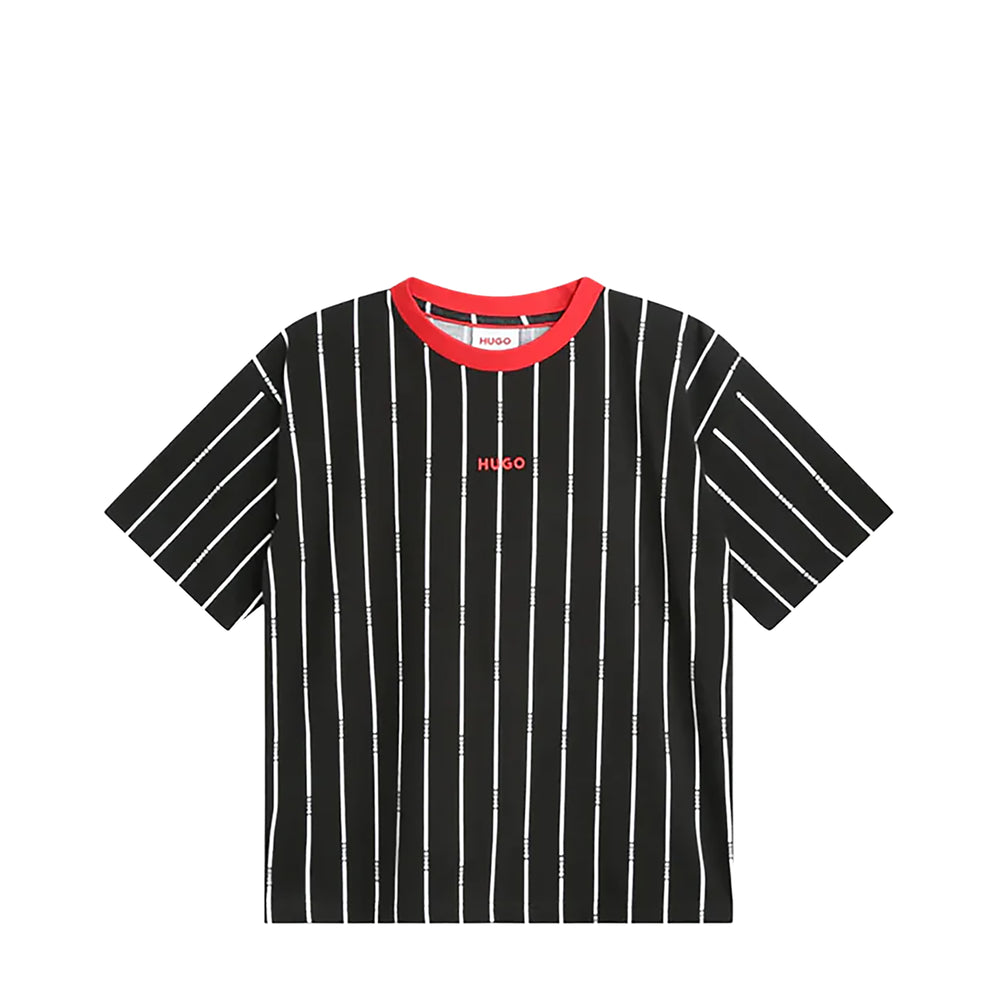 Hugo by Hugo Boss Kids Pinstripe Logo T-Shirt