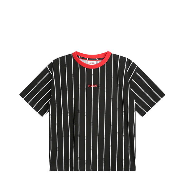 Hugo by Hugo Boss Kids Pinstripe Logo T-Shirt