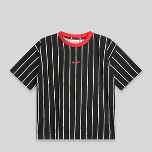 Hugo by Hugo Boss Kids Pinstripe Logo T-Shirt