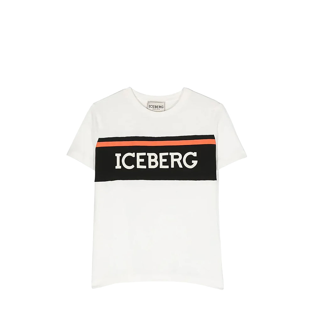 Iceberg Kids Logo Print Short Sleeves T-Shirt