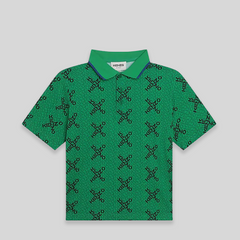 Kenzo Kids Cross Multi-Logo Polo Shirt