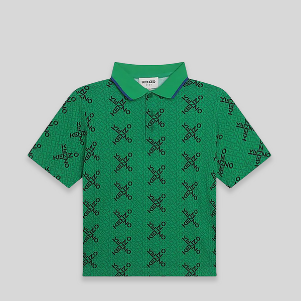 Kenzo Kids Cross Multi-Logo Polo Shirt