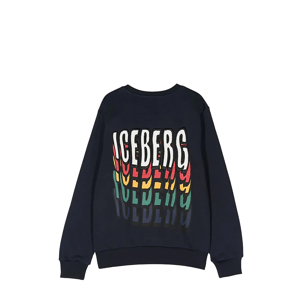 Iceberg Kids Melting Logo Crewneck Sweatshirt