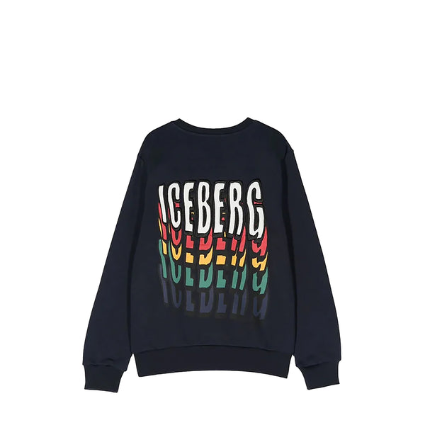Iceberg Kids Melting Logo Crewneck Sweatshirt