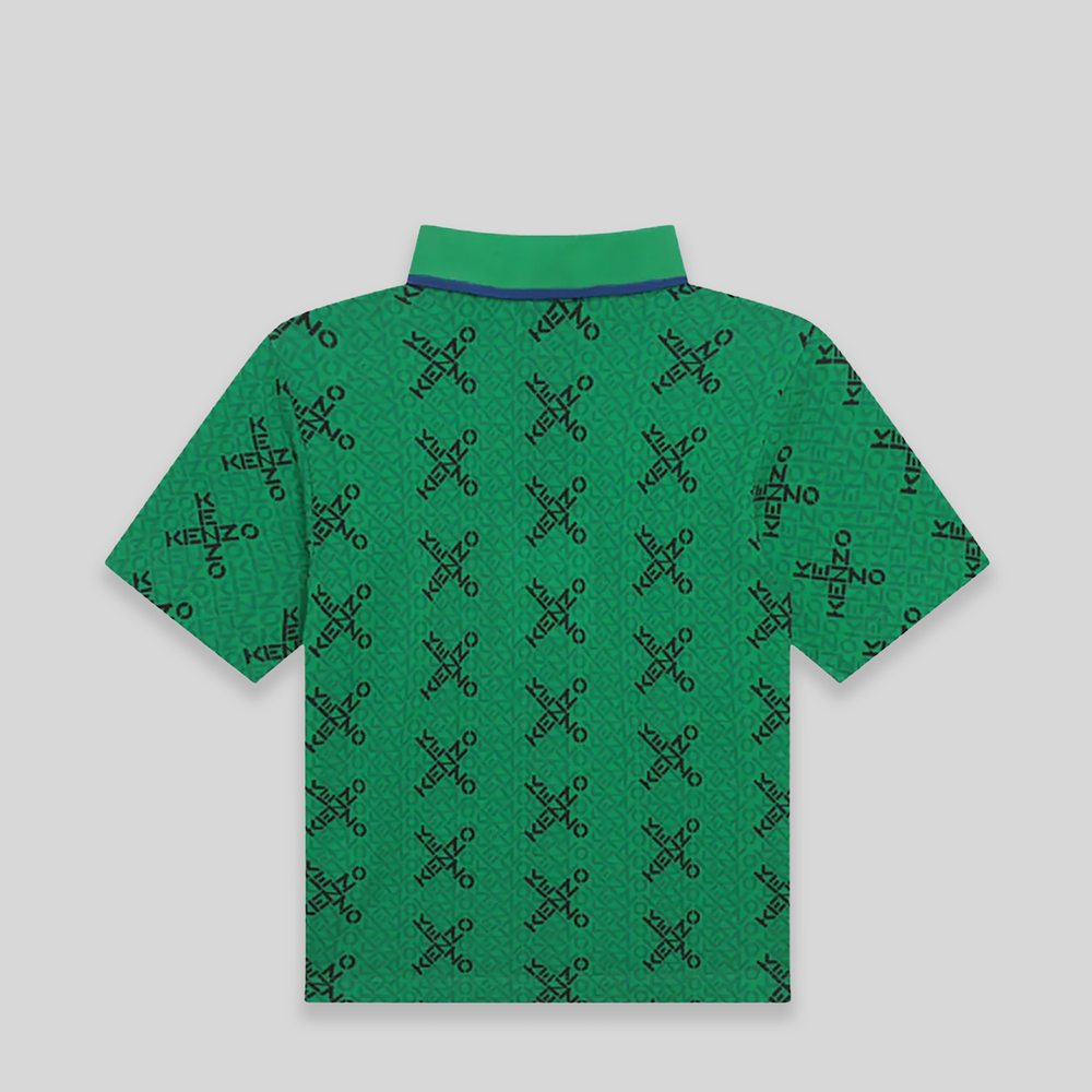 Kenzo Kids Cross Multi-Logo Polo Shirt
