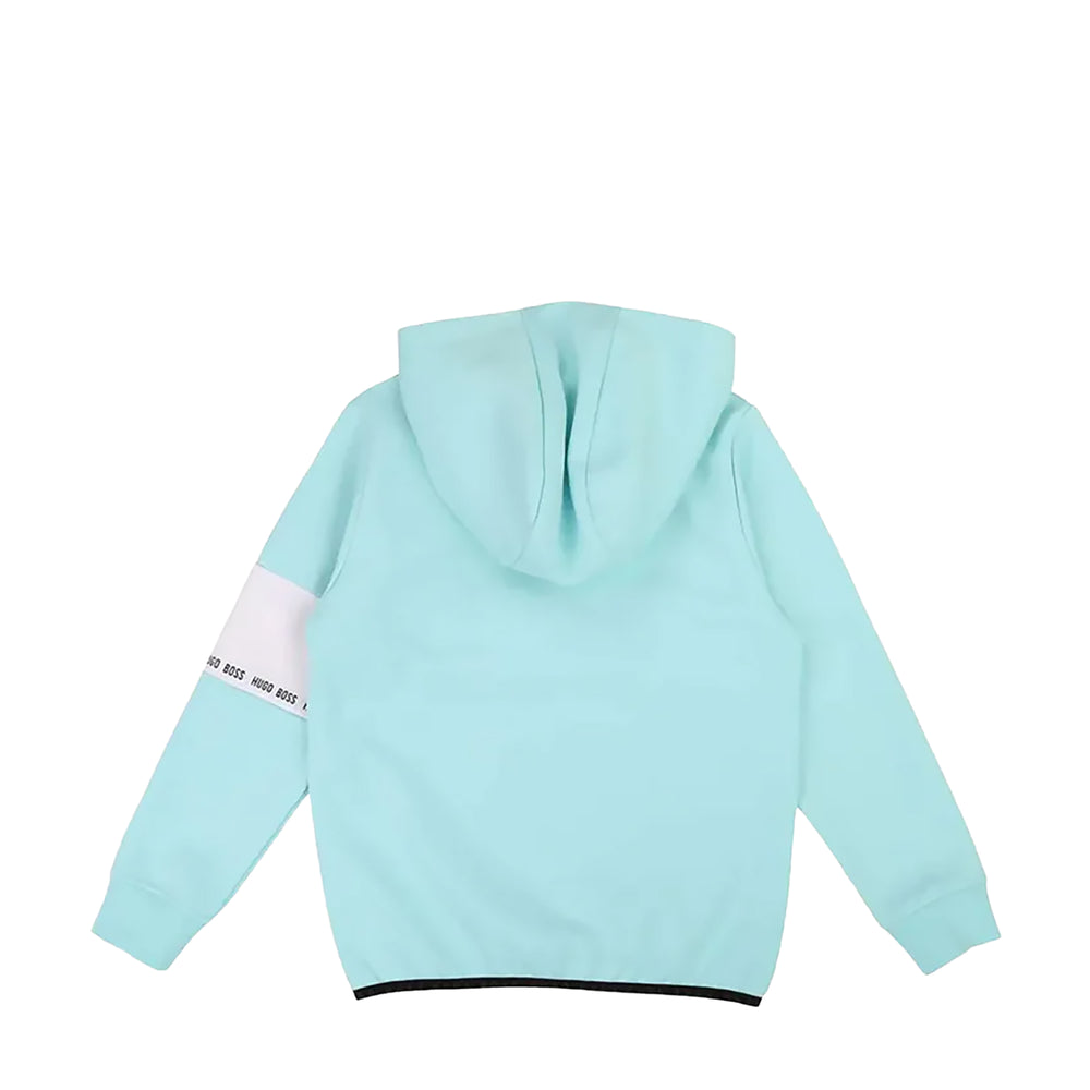 Hugo Boss Kids Mesh Pullover Hoodie Sweatshirt
