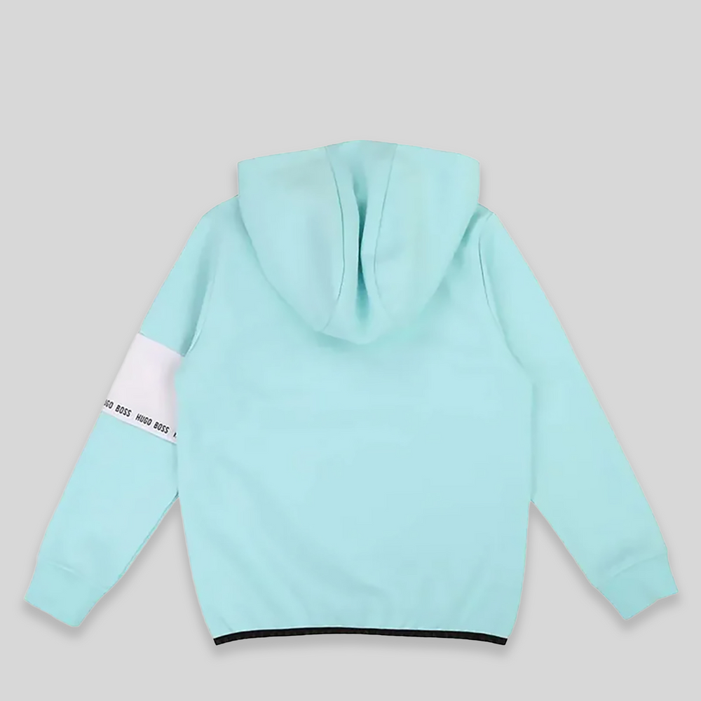 Hugo Boss Kids Mesh Pullover Hoodie Sweatshirt