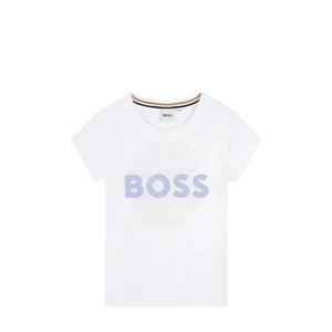 Hugo Boss Kids Flocked Logo T-Shirt