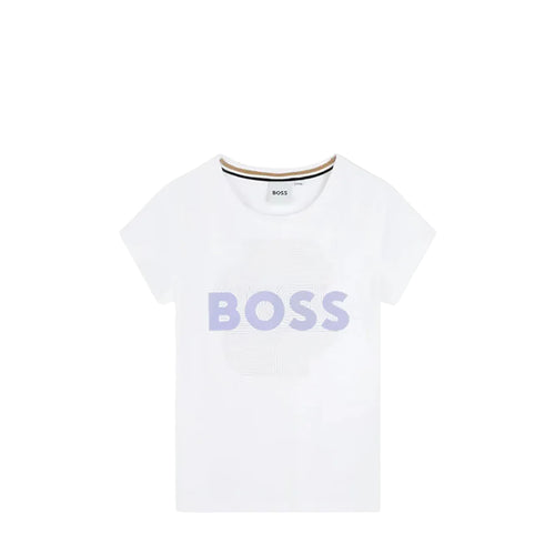 Hugo Boss Kids Flocked Logo T-Shirt