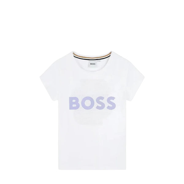 Hugo Boss Kids Flocked Logo T-Shirt