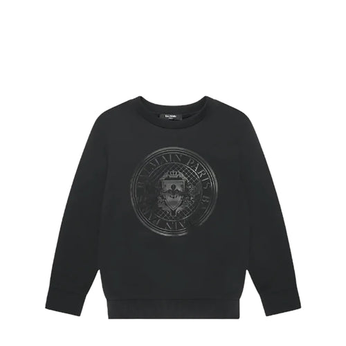 Balmain Kids Circle Crest Logo Sweatshirt