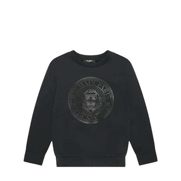 Balmain Kids Circle Crest Logo Sweatshirt