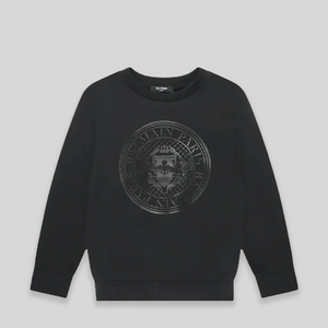 Balmain Kids Circle Crest Logo Sweatshirt