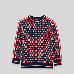 Balmain Kids Monogram Jacquard Jumper Sweater
