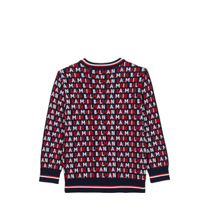 Balmain Kids Monogram Jacquard Jumper Sweater