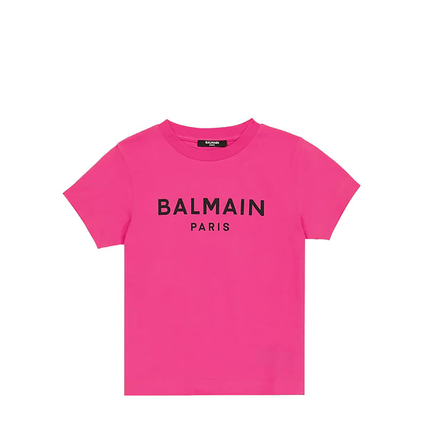 Balmain Kids Raised Logo T-Shirt
