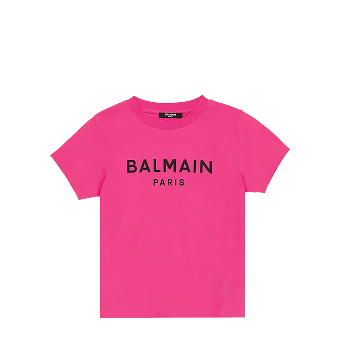 Balmain Kids Raised Logo T-Shirt