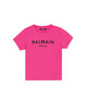 Balmain Kids Raised Logo T-Shirt
