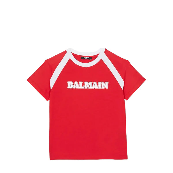 Balmain Kids Retro Printed Jersey T-Shirt