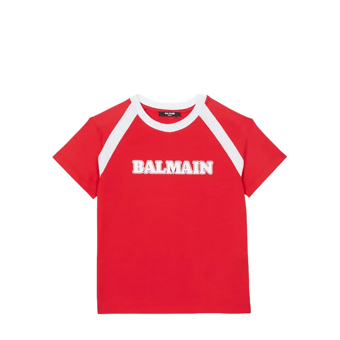 Balmain Kids Retro Printed Jersey T-Shirt