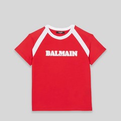 Balmain Kids Retro Printed Jersey T-Shirt