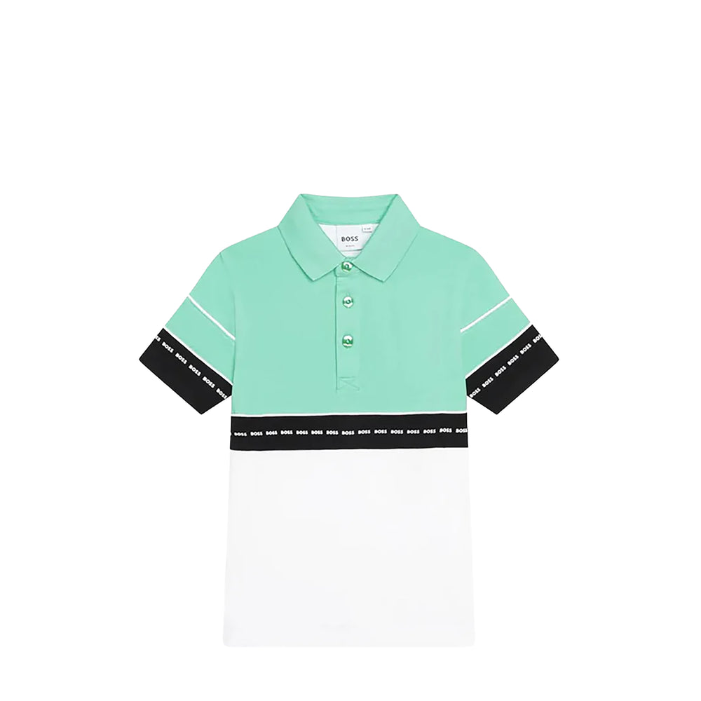 Hugo Boss Kids Pique Panel Polo