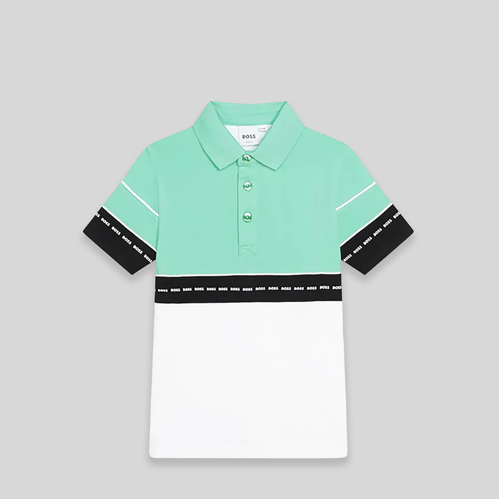 Hugo Boss Kids Color Panel Pique Polo