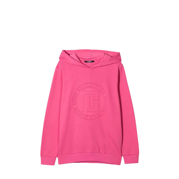 Balmain Kids Embossed Logo Hoodie