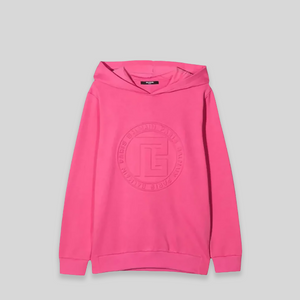 Balmain Kids Embossed Logo Hoodie