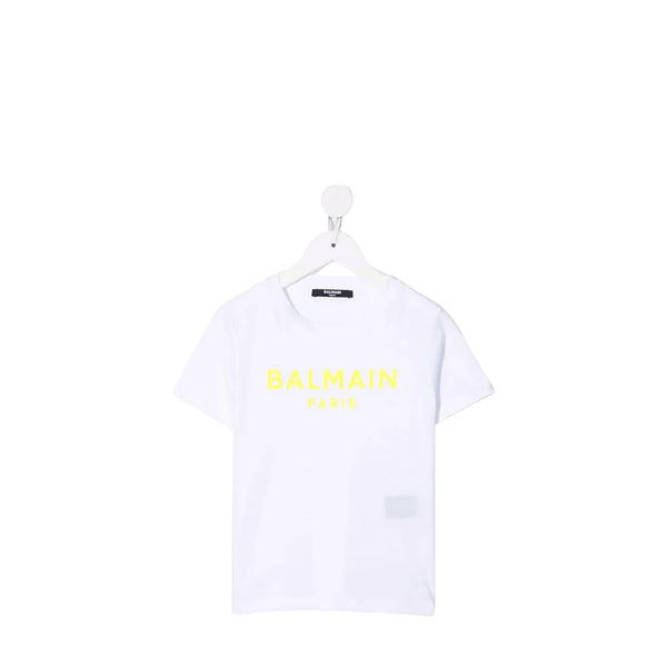 Balmain Kids Flocked Logo T-Shirt
