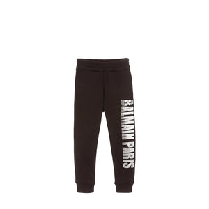 Balmain Kids Sweatpants with Metallic Logo