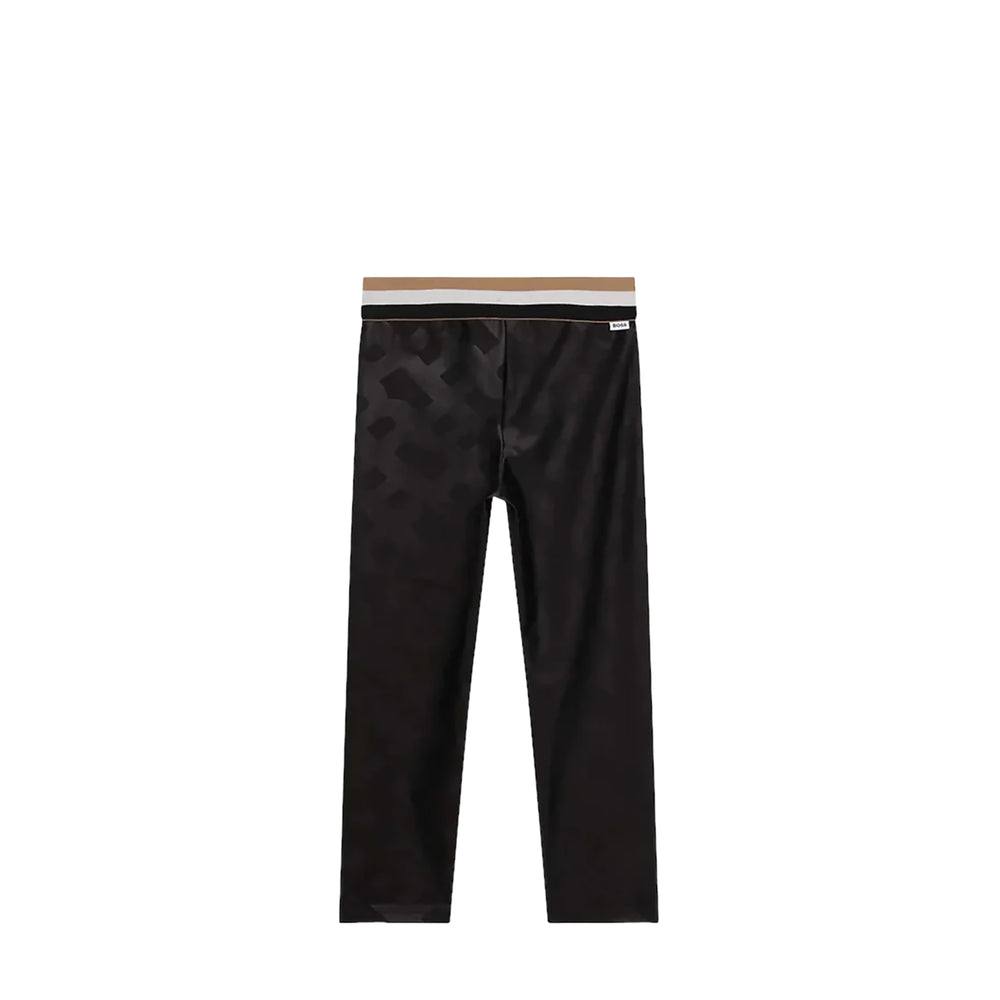 Hugo Boss Kids Girl's Monogram Logo Leggings