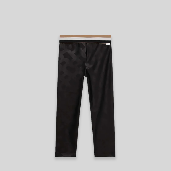 Hugo Boss Kids Girl's Monogram Print Jersey Leggings