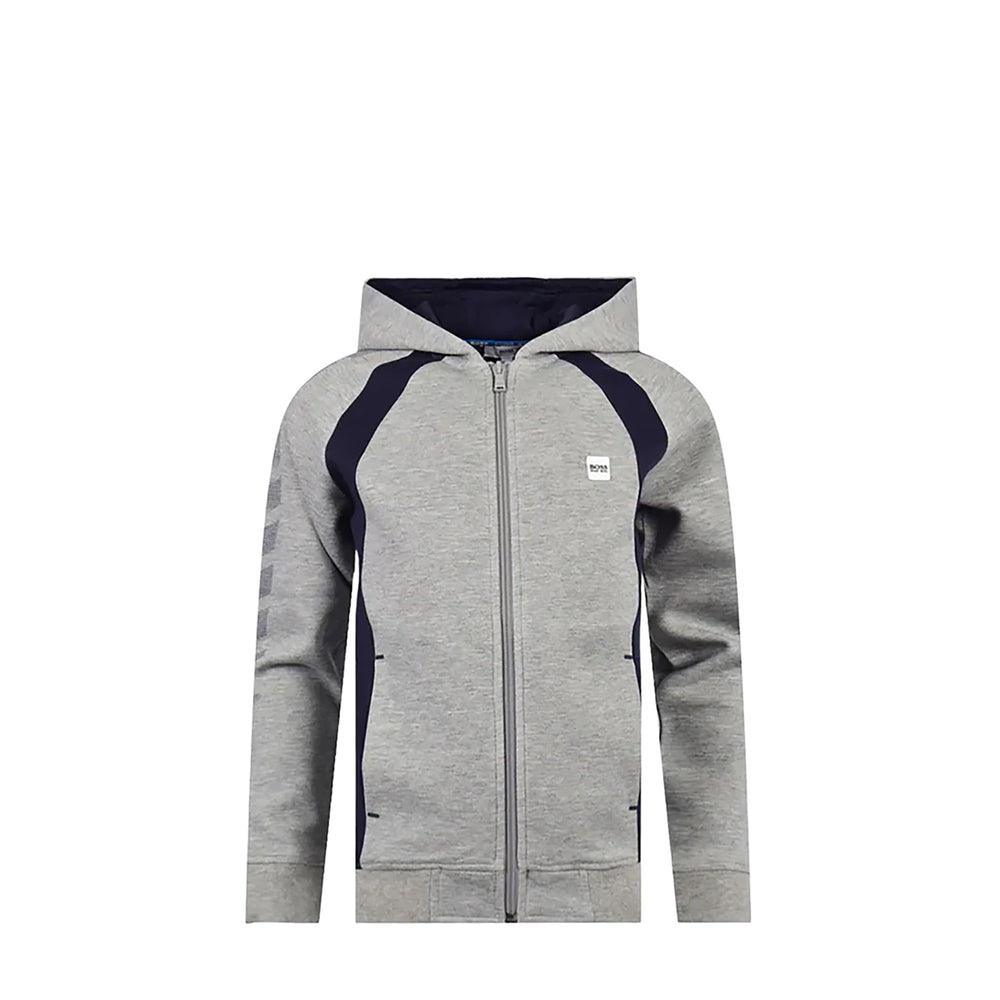 Hugo Boss Kids Full-Zip Up Dot Graphic Hoodie Sweatshirt