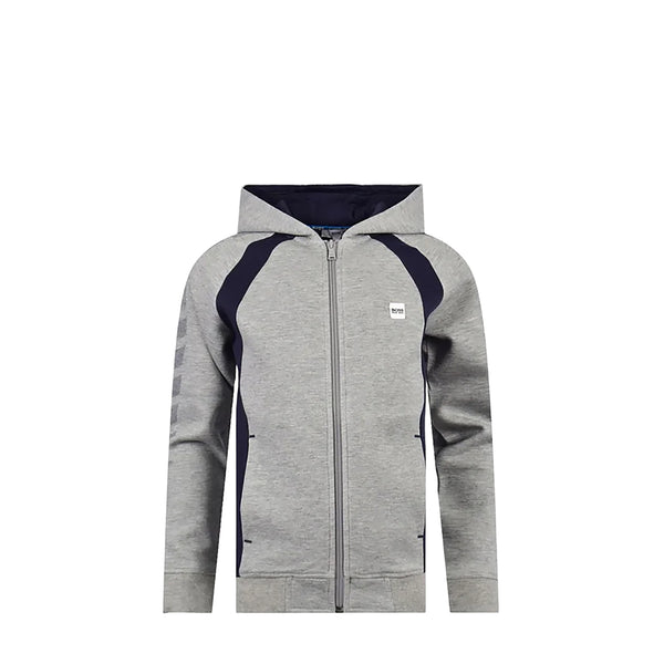 Hugo Boss Kids Full-Zip Up Dot Graphic Hoodie Sweatshirt