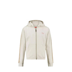 Hugo Boss Kids Girl's Glitter Stripe Zip-Up Hoodie Sweatshirt