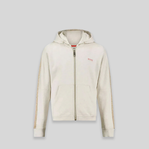 Hugo Boss Kids Girl's Glitter Stripe Zip-Up Hoodie Sweatshirt