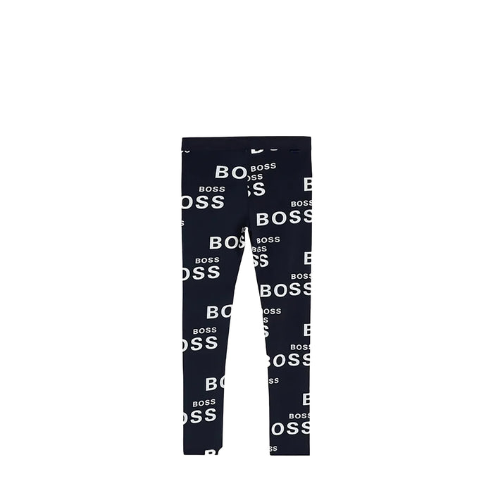 Hugo Boss Kids Girl's All-Over Print Logo Leggings